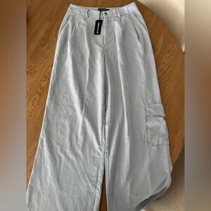 PrettyLittleThing Light Gray Trousers